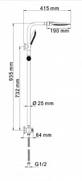 WasserKRAFT Душевой комплект A045 – фотография-4